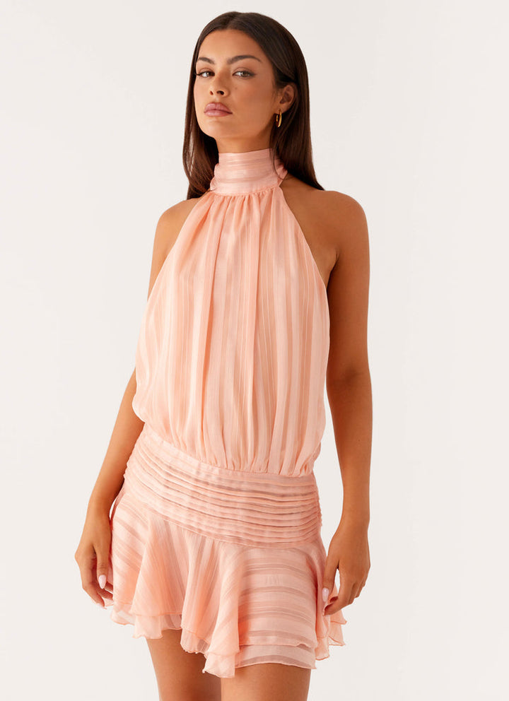 NERIAH - VESTIDO MINI ELEGANTE DE CHIFÓN