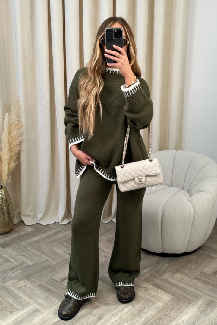 SCARLETT - CONJUNTO DE PUNTO SUAVE PARA MUJER