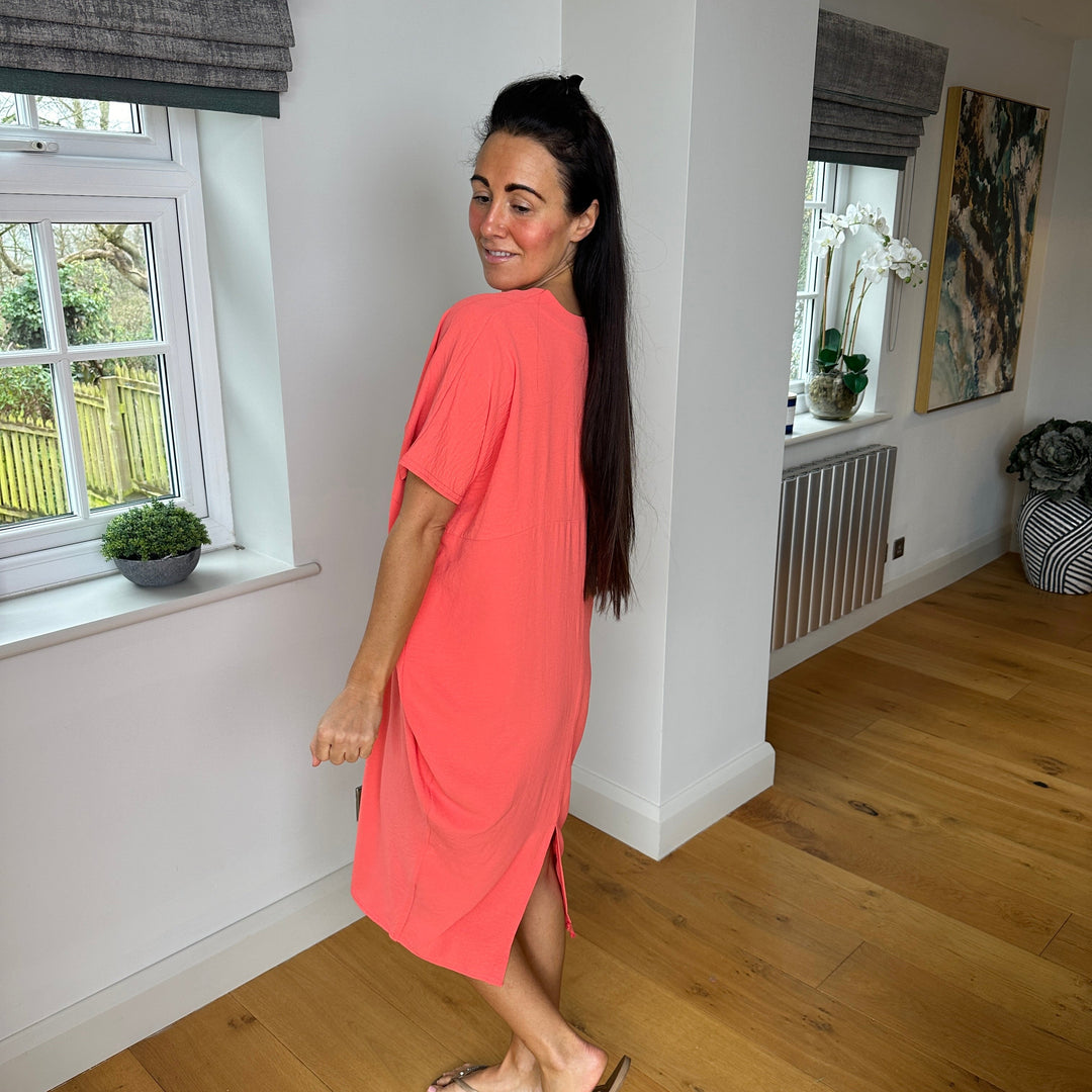 TANYA - VESTIDO MAXI CON ESCOTE EN V