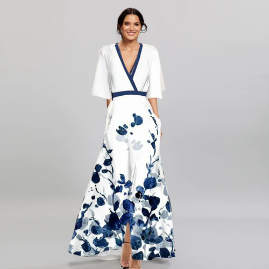 Jamie | Vestido Maxi Elegante con Estampado Floral