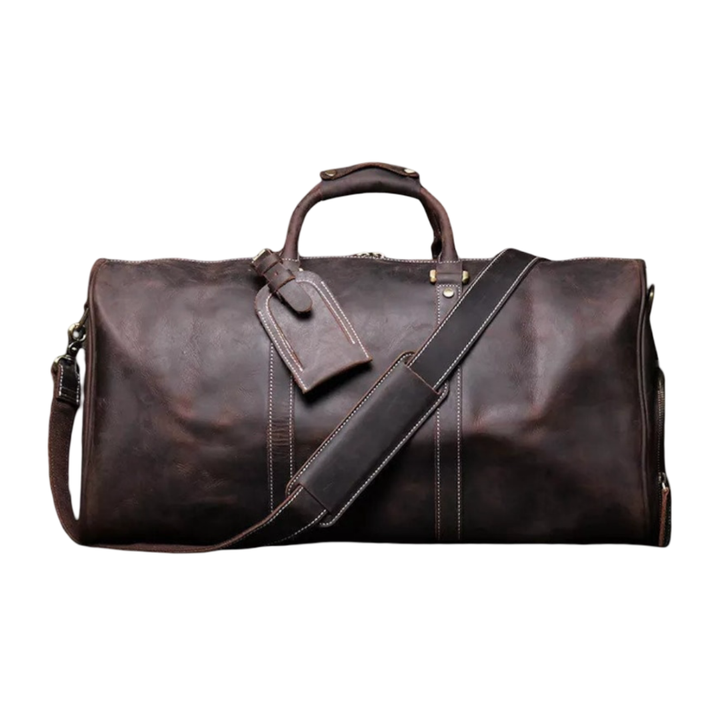 Easton | Bolso de Cuero Grano Completo para Viajes y Fines de Semana