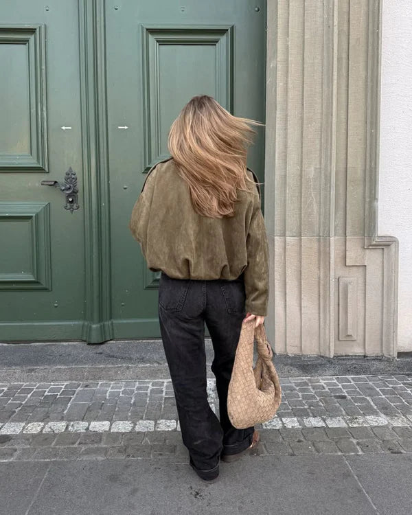 ADA - CHAQUETA BOMBER DE PIEL SINTÉTICA