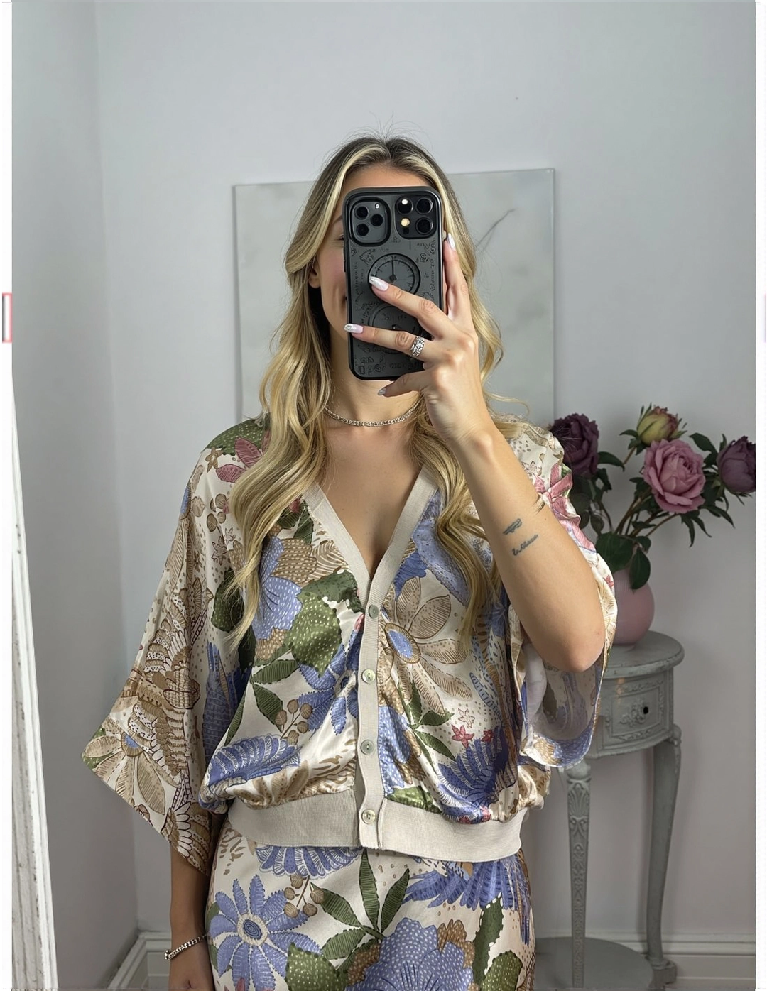 DANA - CONJUNTO FLORAL DE SEDA