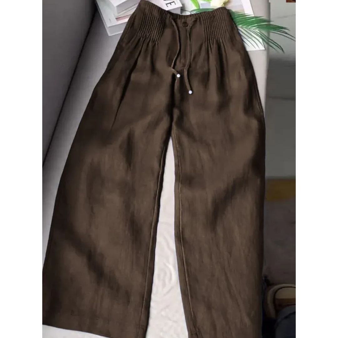 JULES - PANTALONES DE PIERNA ANCHA PLISADOS