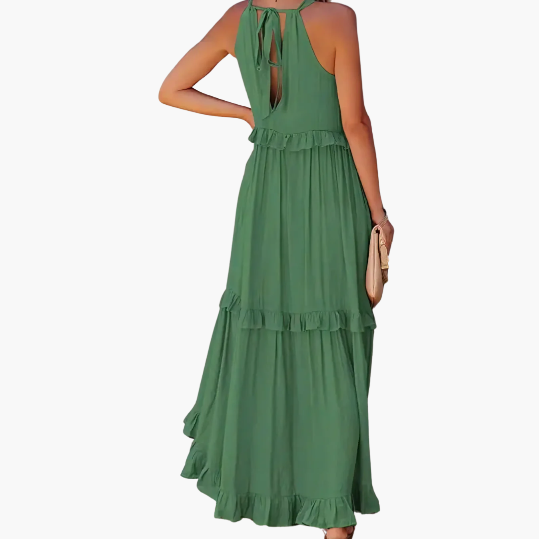 DIVINA - VESTIDO ESTILO VOLANTES LIGEROS