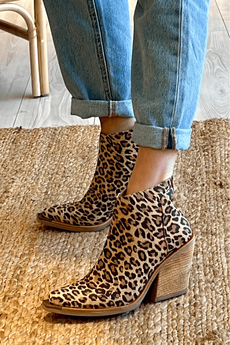 Lila® | Botines con Estampado de Leopardo