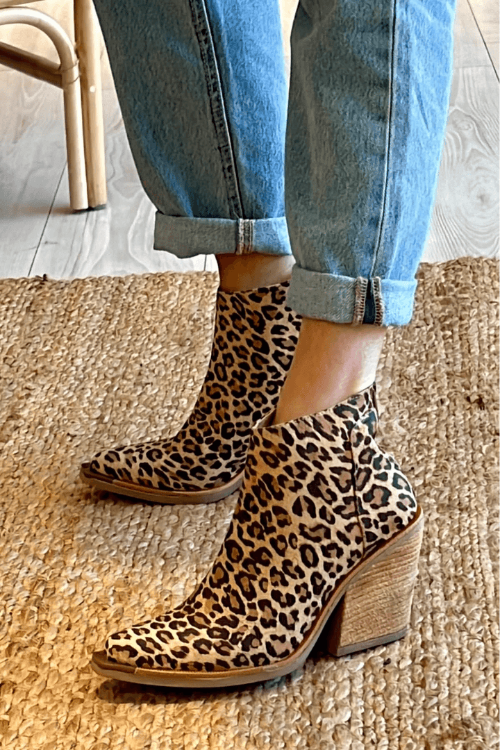 Lila® | Botines con Estampado de Leopardo