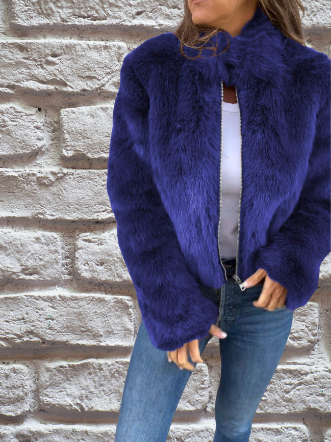 KATHLEEN - CHAQUETA DE INVIERNO DE PIEL SINTÉTICA