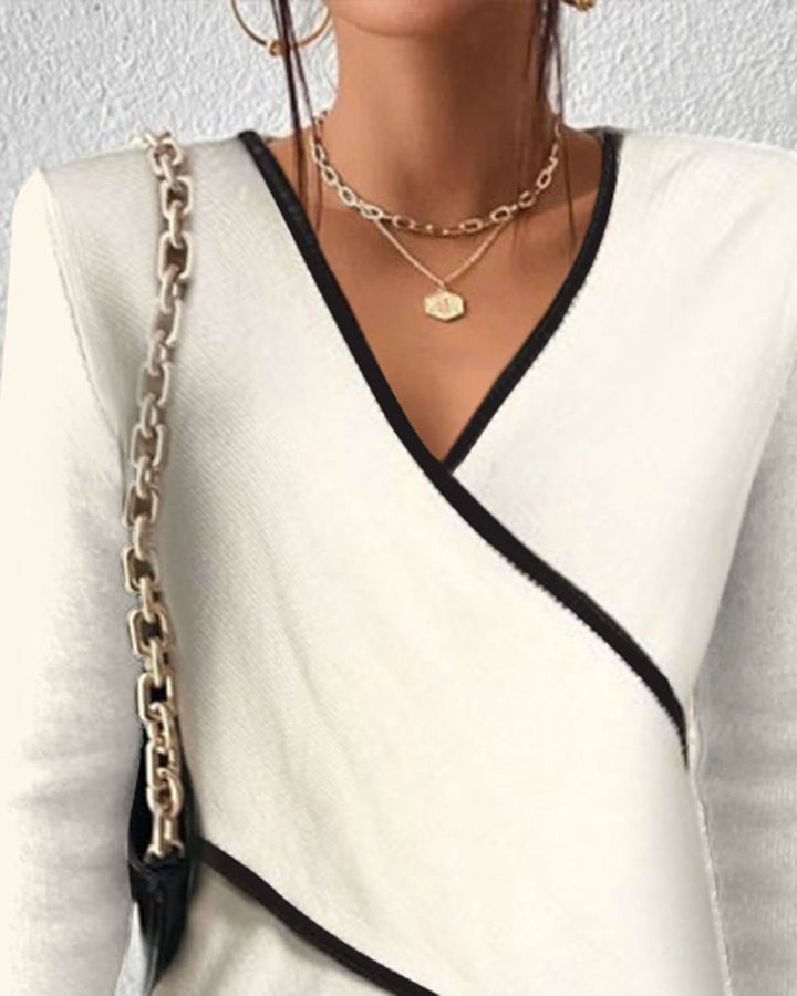 Alyssa™ – Suéter Elegante y Cálido con Cuello en V