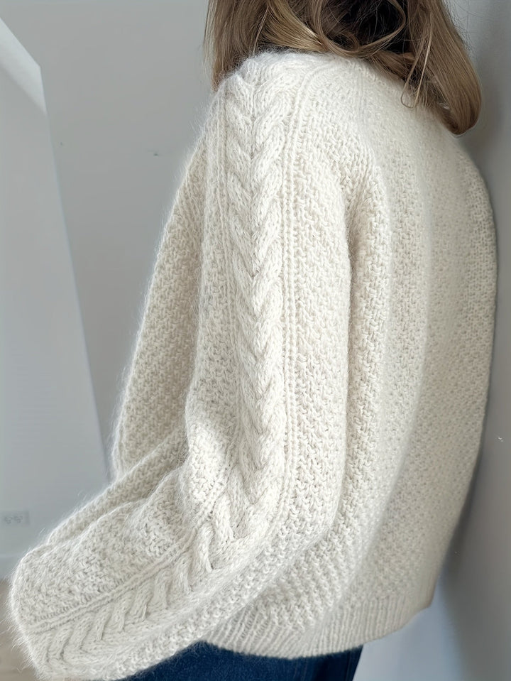 AMATISTA - CARDIGAN CHIC CON PUNTO TRENZADO