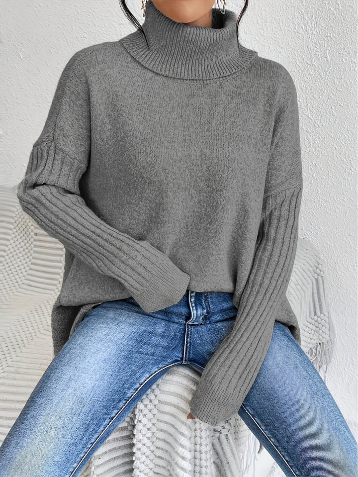 Isla | Suéter Oversized de Cuello Alto