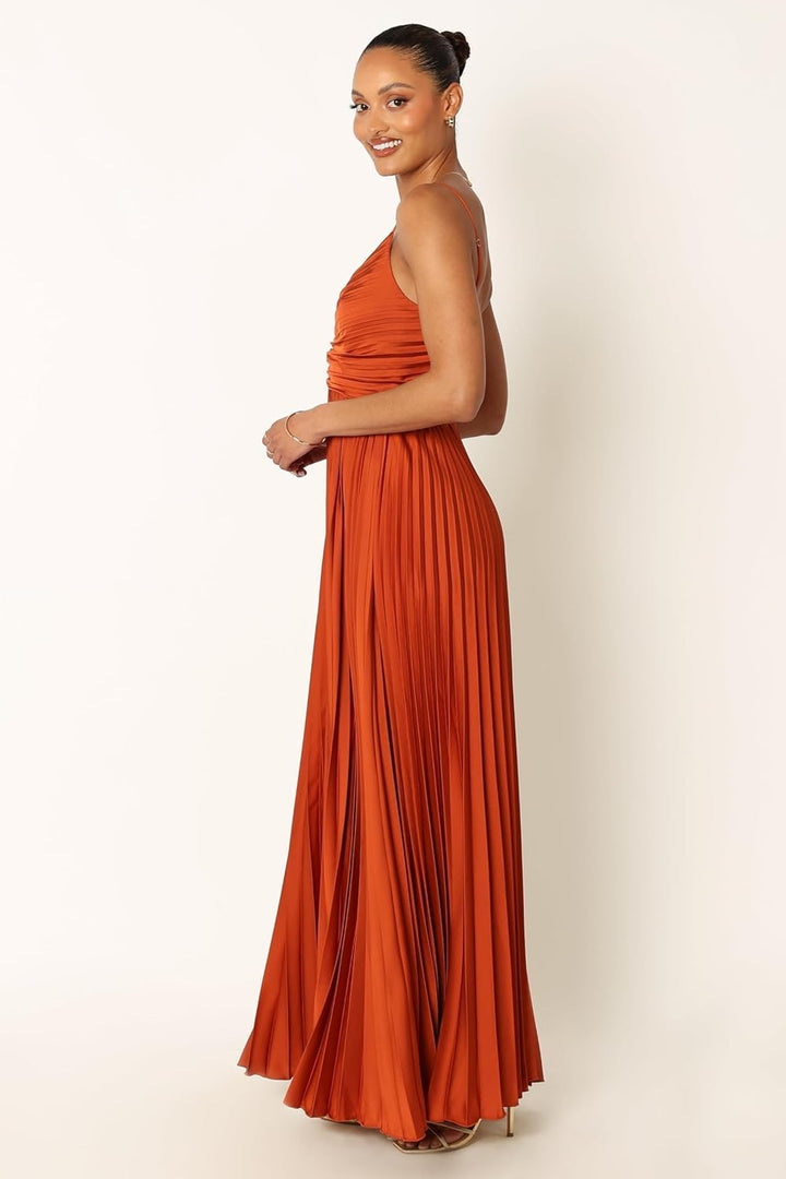 MIKA - VESTIDO MIDI FORMAL PLISADO