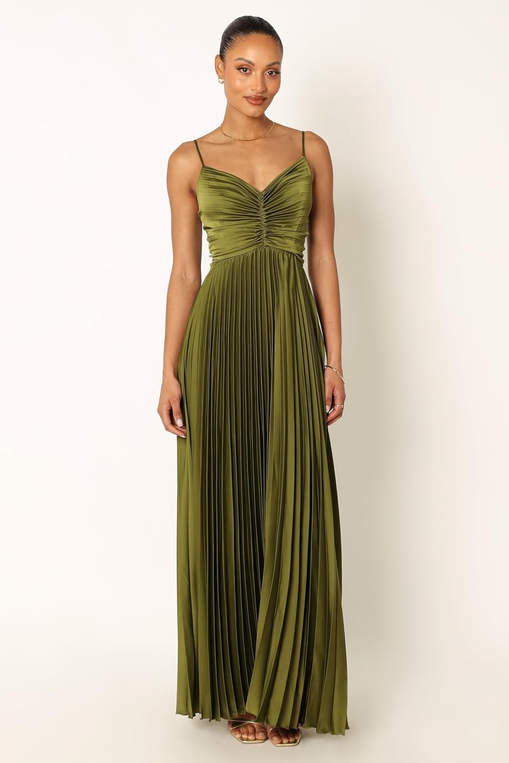 MIKA - VESTIDO MIDI FORMAL PLISADO