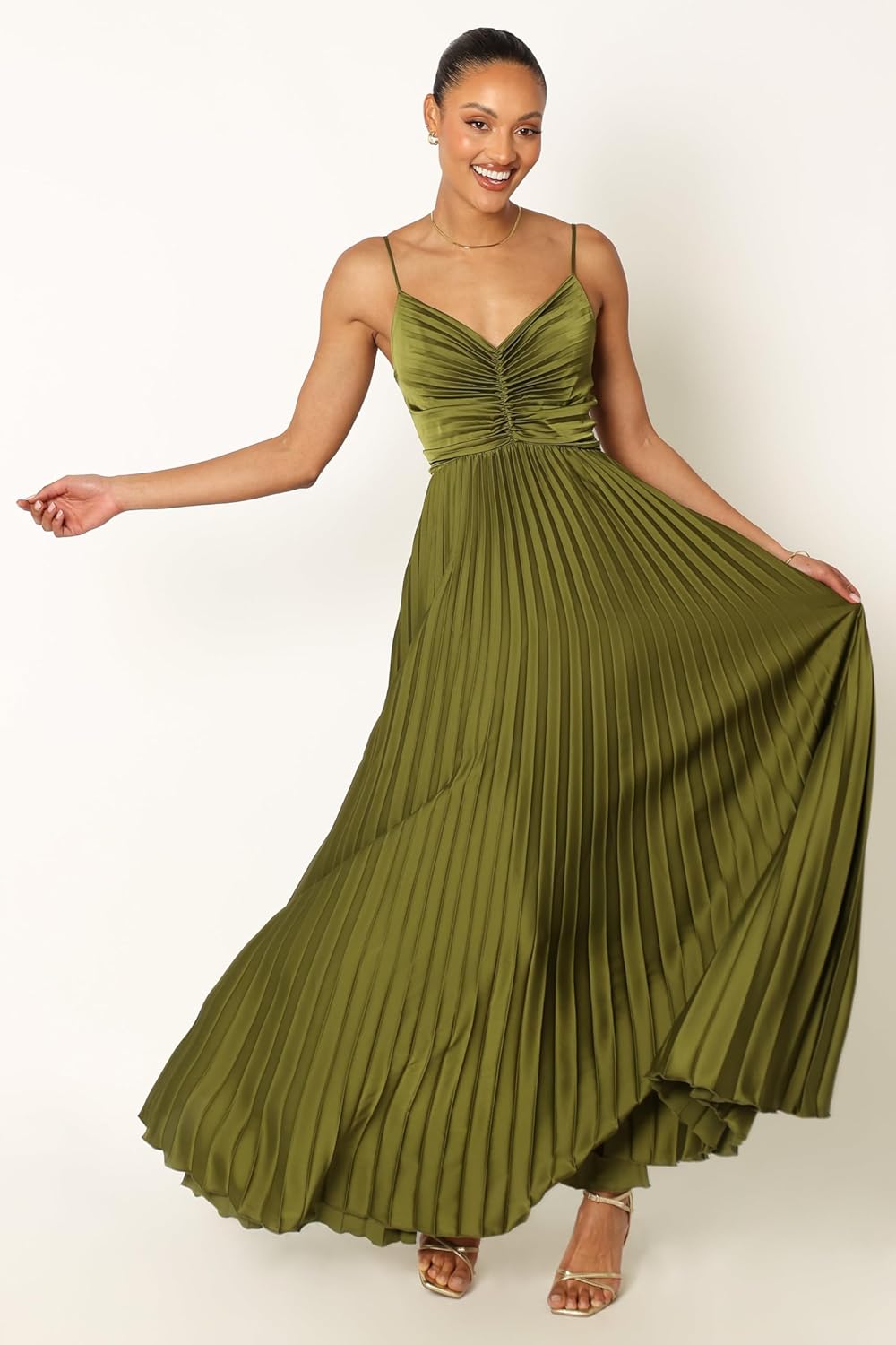 MIKA - VESTIDO MIDI FORMAL PLISADO