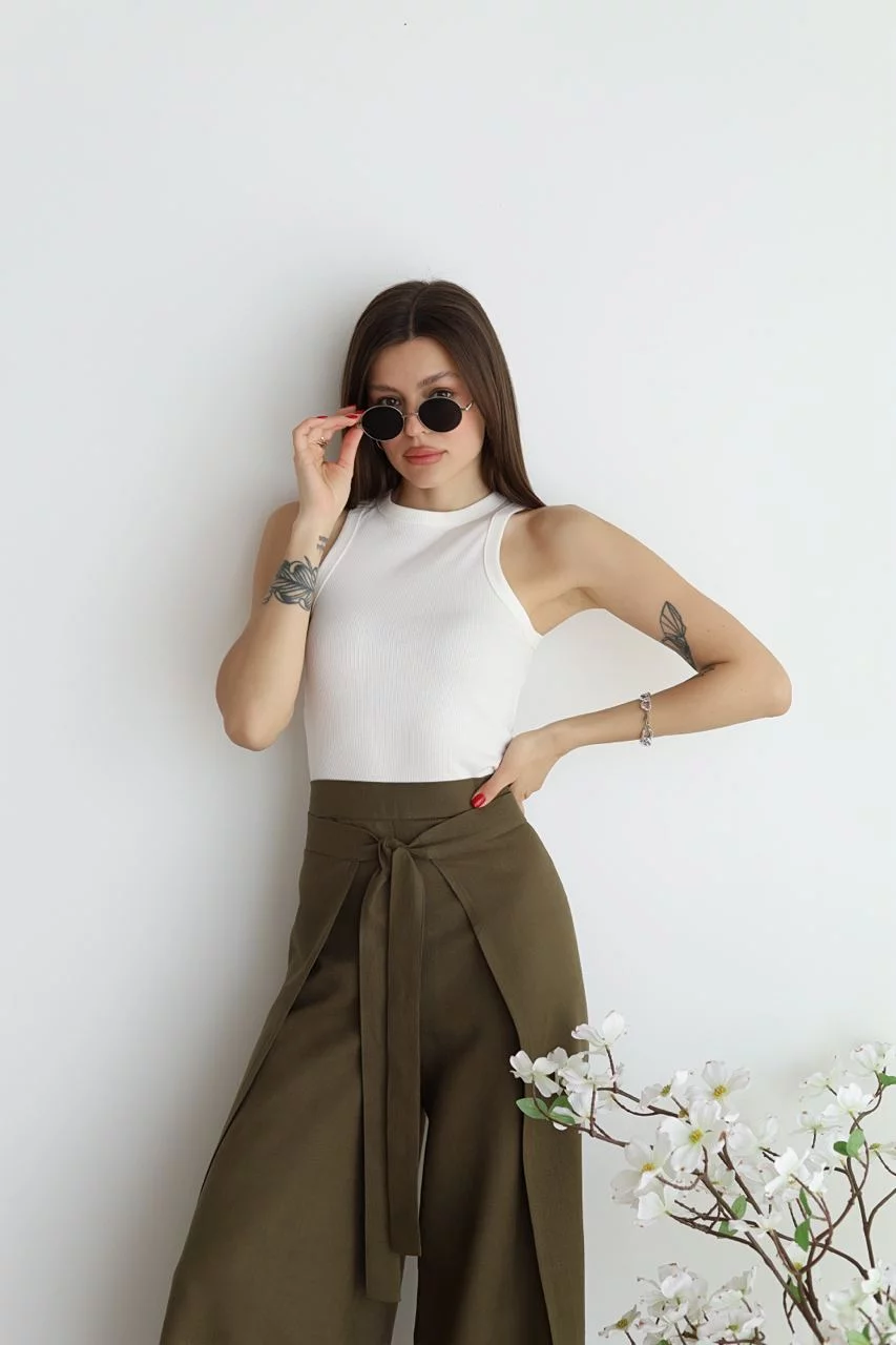 KRISTY - PANTALONES DE LINO SUAVES