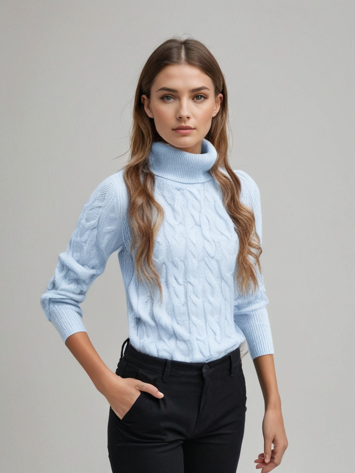 Lily™ - Suéter de Cuello Alto de Algodón Cómodo