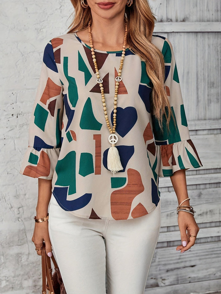 ARA – BLUSA GEOMÉTRICA CHIC