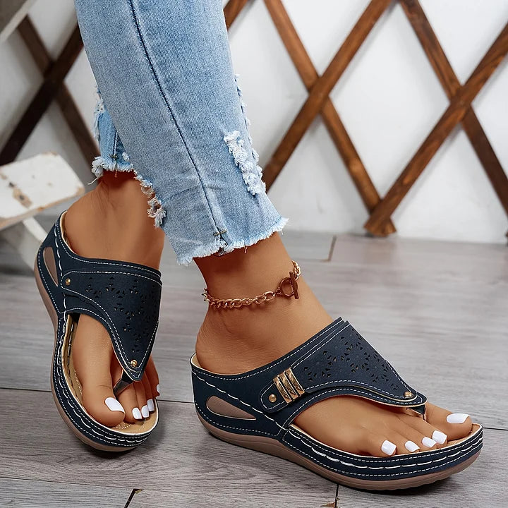 KATIARA - SANDALIAS CUÑA ELEGANTES Y CÓMODAS