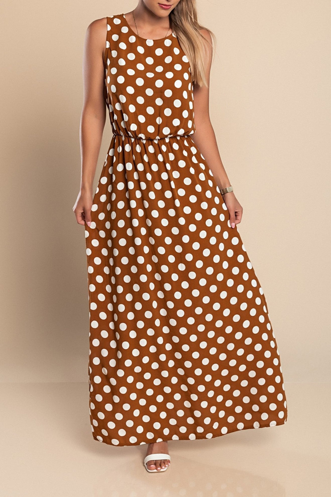 Amber | Vestido Largo de Lunares