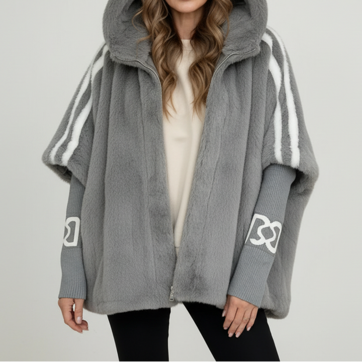 PALOMA - CHAQUETA CON CAPUCHA DE PIEL SINTÉTICA