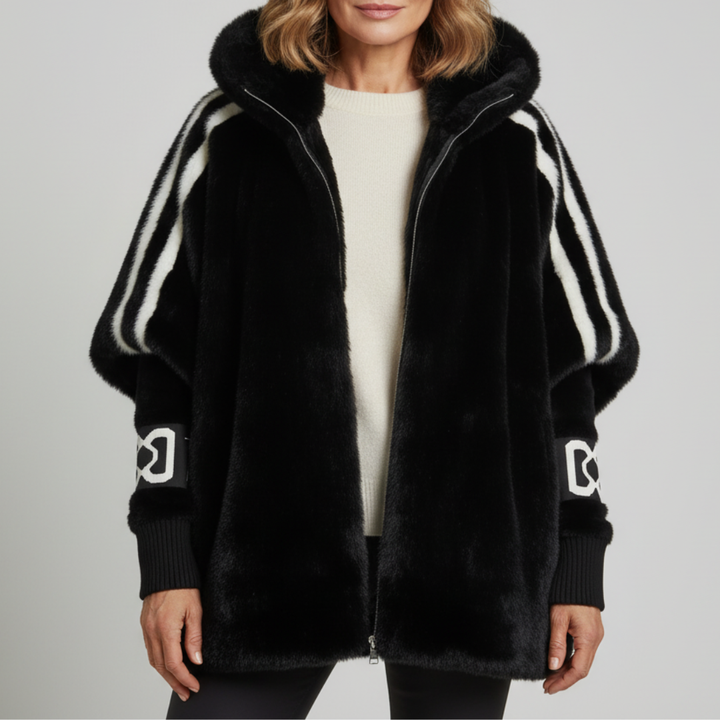 PALOMA - CHAQUETA CON CAPUCHA DE PIEL SINTÉTICA