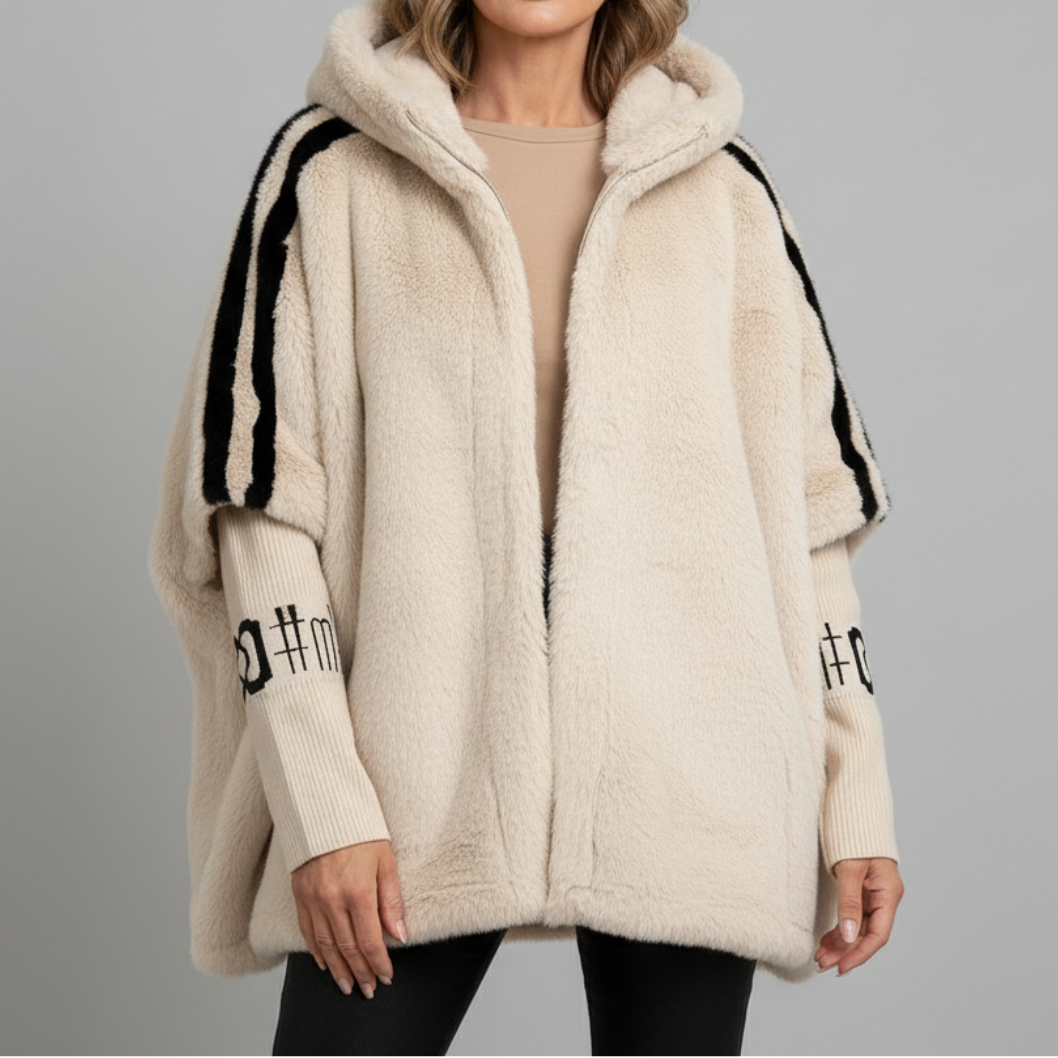 PALOMA - CHAQUETA CON CAPUCHA DE PIEL SINTÉTICA
