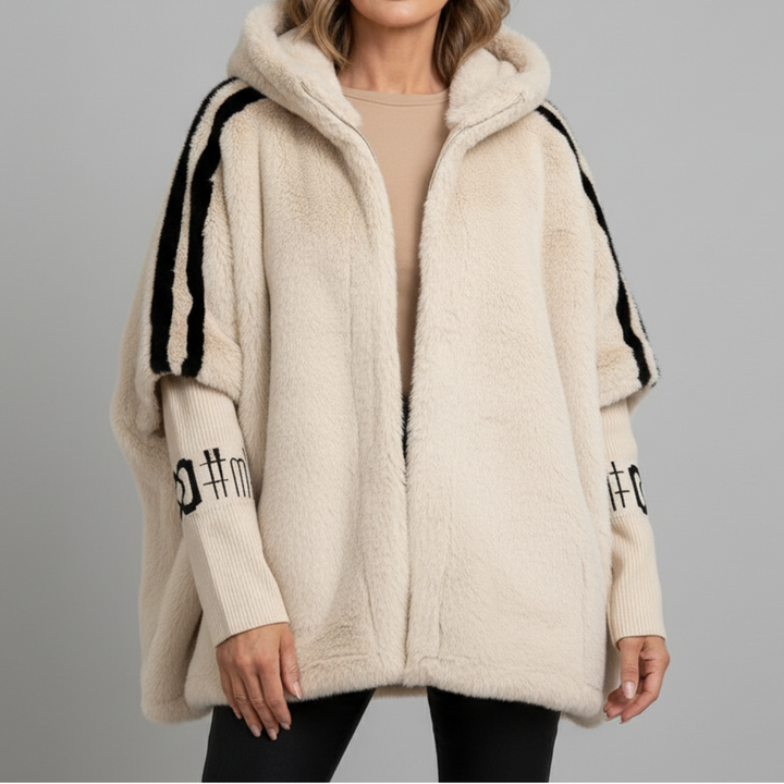 PALOMA - CHAQUETA CON CAPUCHA DE PIEL SINTÉTICA