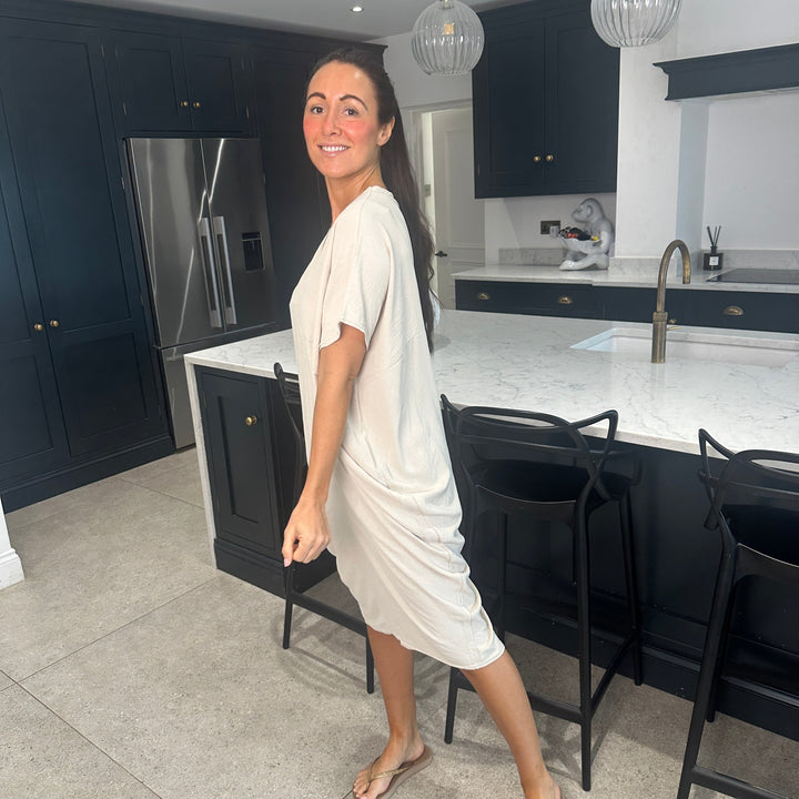 TANYA - VESTIDO MAXI CON ESCOTE EN V