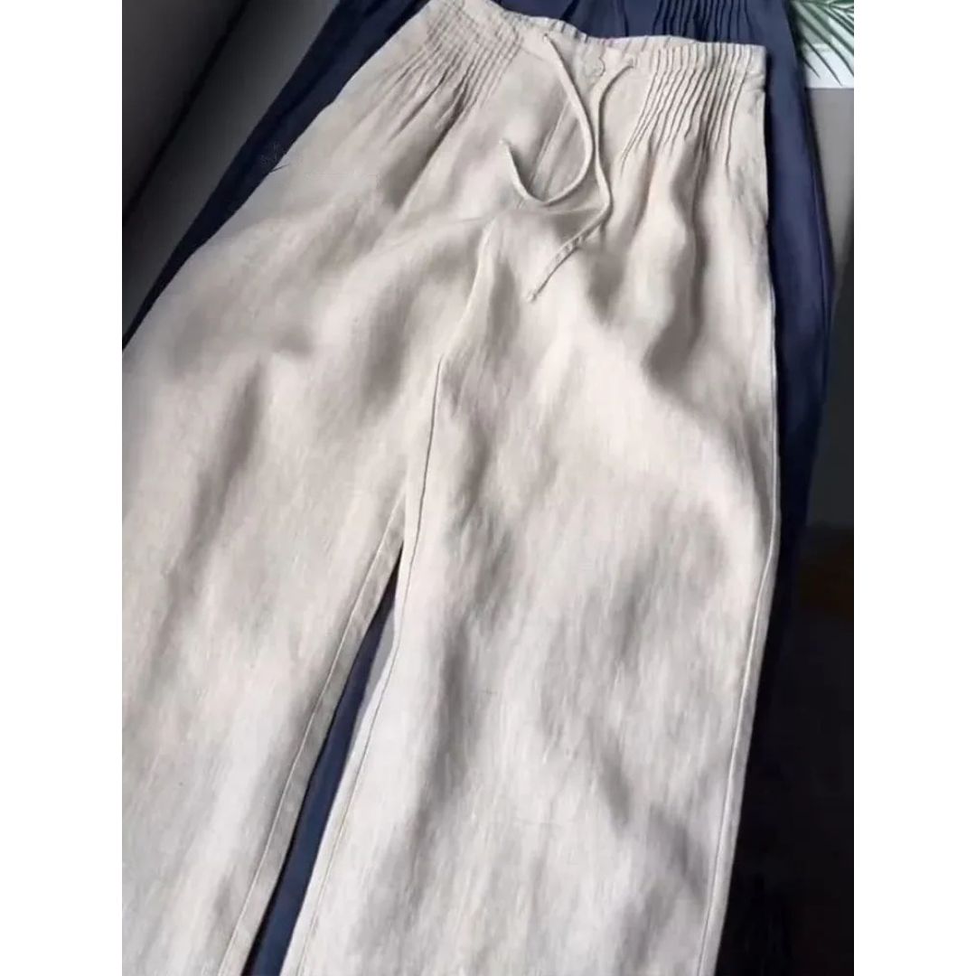 JULES - PANTALONES DE PIERNA ANCHA PLISADOS