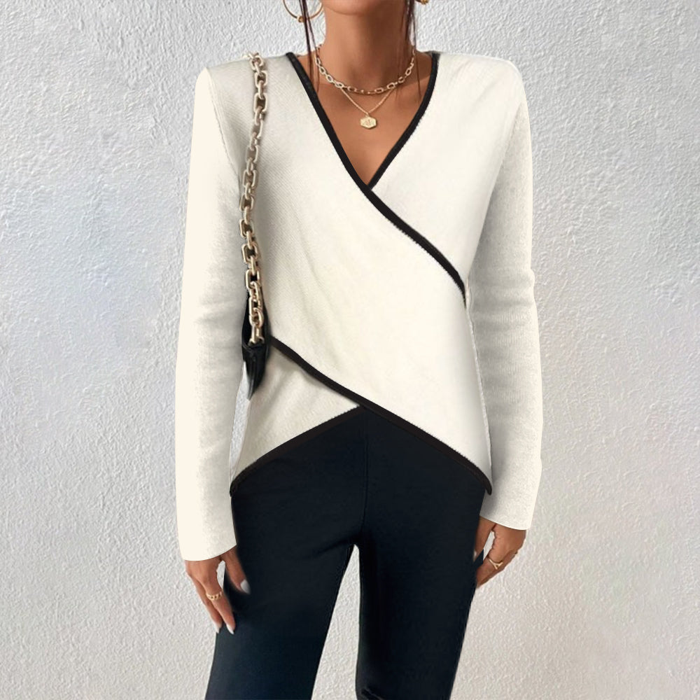 Alyssa™ – Suéter Elegante y Cálido con Cuello en V
