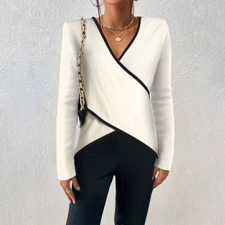 Alyssa™ – Suéter Elegante y Cálido con Cuello en V