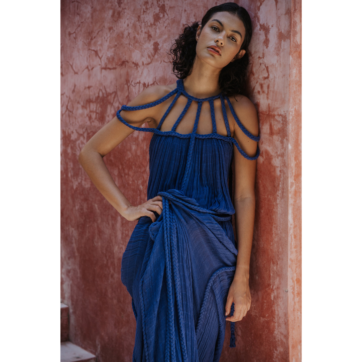 ROYALTY - VESTIDO MAXI MODERNO Y SOFISTICADO