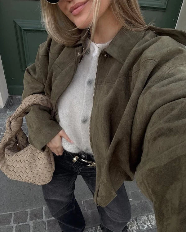 ADA - CHAQUETA BOMBER DE PIEL SINTÉTICA