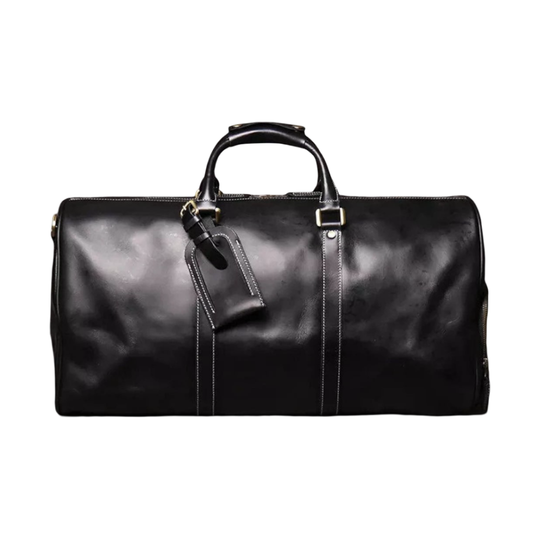 Easton | Bolso de Cuero Grano Completo para Viajes y Fines de Semana