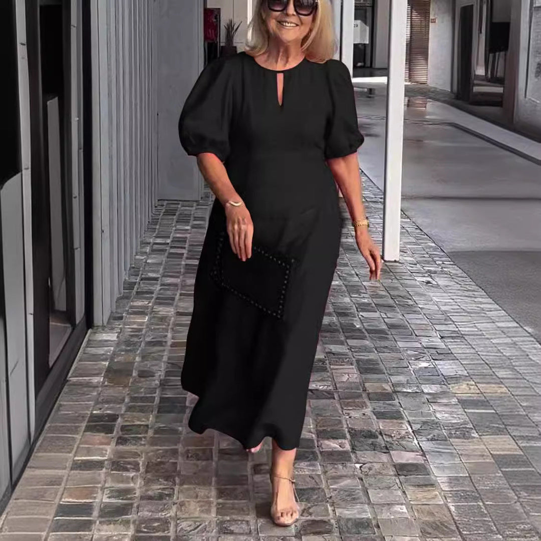 Carla - Vestido Elegante con Mangas Abullonadas