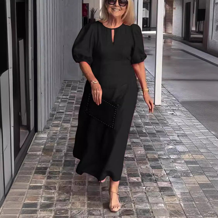 Carla - Vestido Elegante con Mangas Abullonadas
