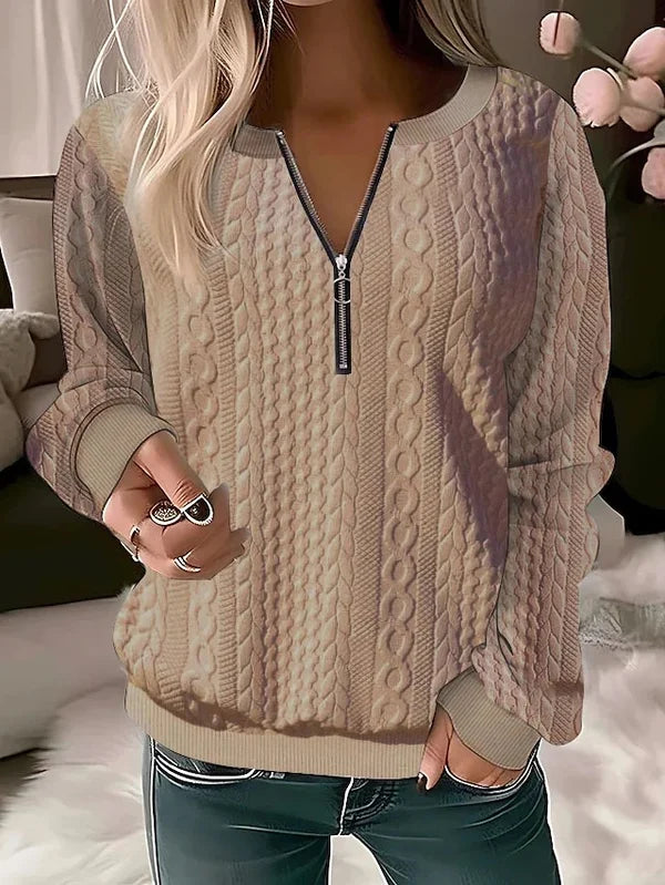 LAUREN - SUÉTER CASUAL CON CREMALLERA