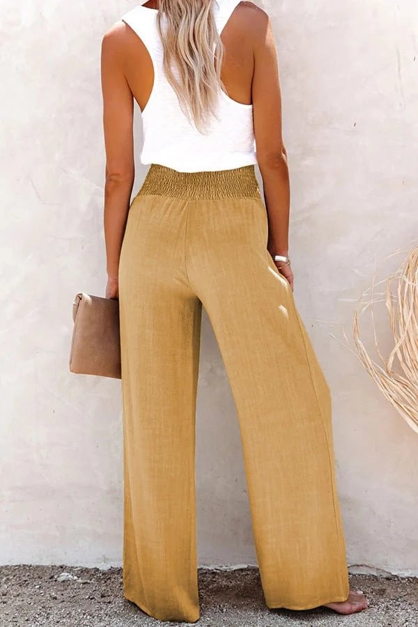 CECILIA - PANTALONES RELAJADOS DE CINTURA ALTA