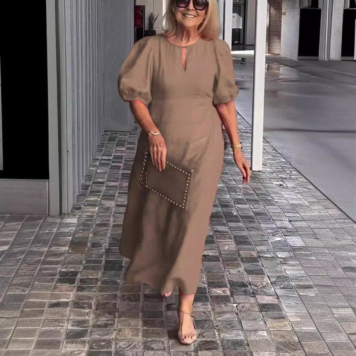 Carla - Vestido Elegante con Mangas Abullonadas