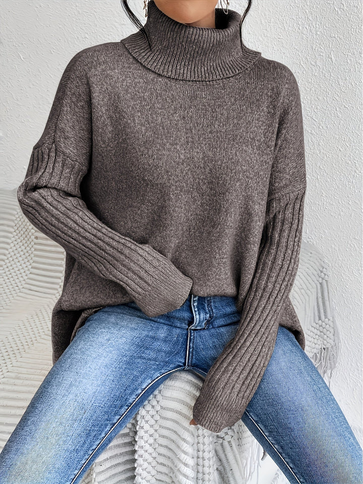 Isla | Suéter Oversized de Cuello Alto
