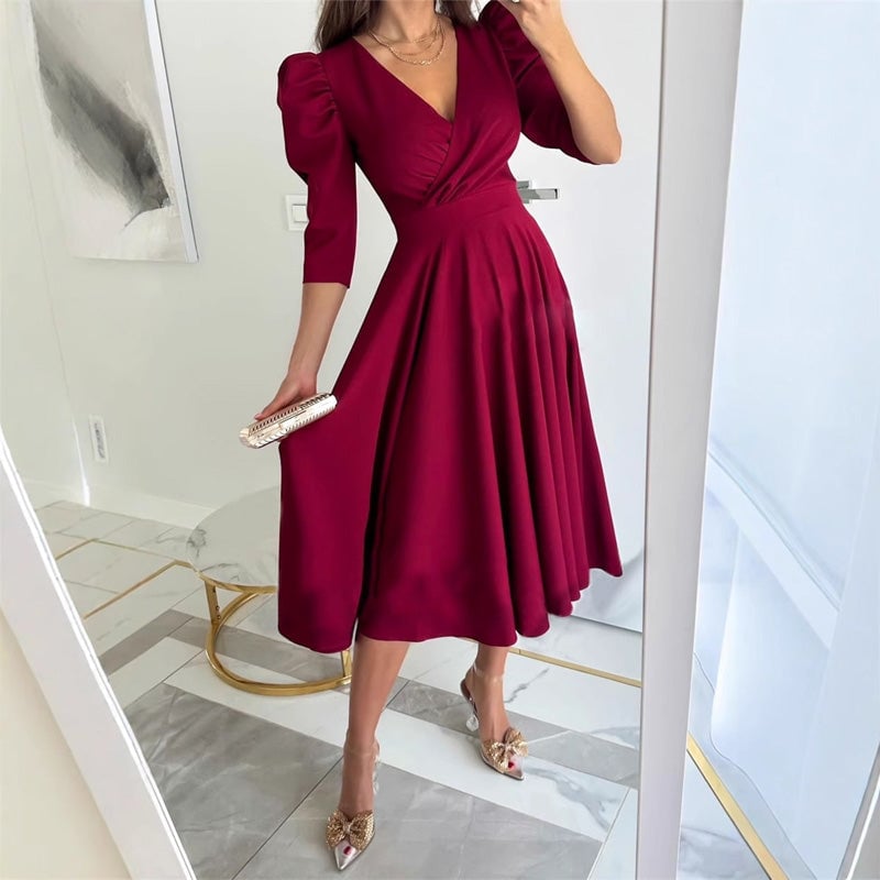GOLA - VESTIDO MIDI QUE AFINA LA CINTURA
