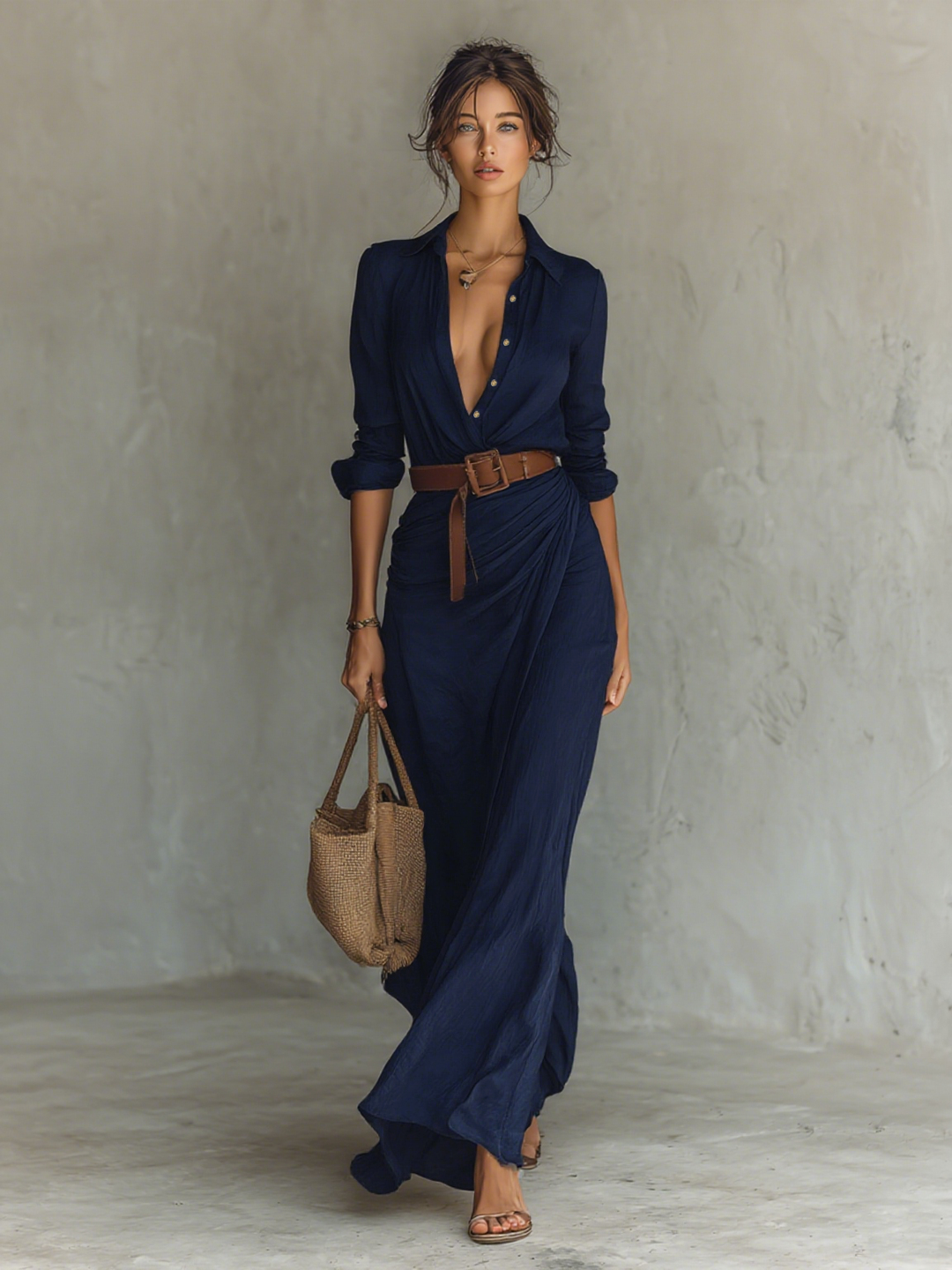 AFRODITA - EL VESTIDO MAXI ENCANTO SEDOSO
