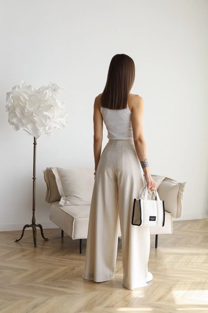 KRISTY - PANTALONES DE LINO SUAVES