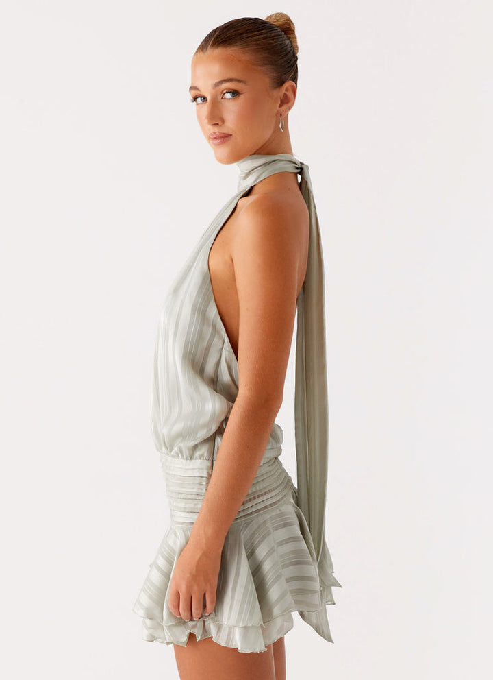 NERIAH - VESTIDO MINI ELEGANTE DE CHIFÓN
