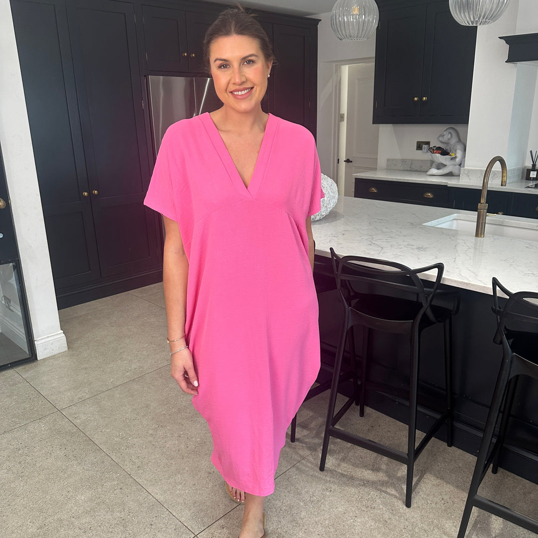 TANYA - VESTIDO MAXI CON ESCOTE EN V
