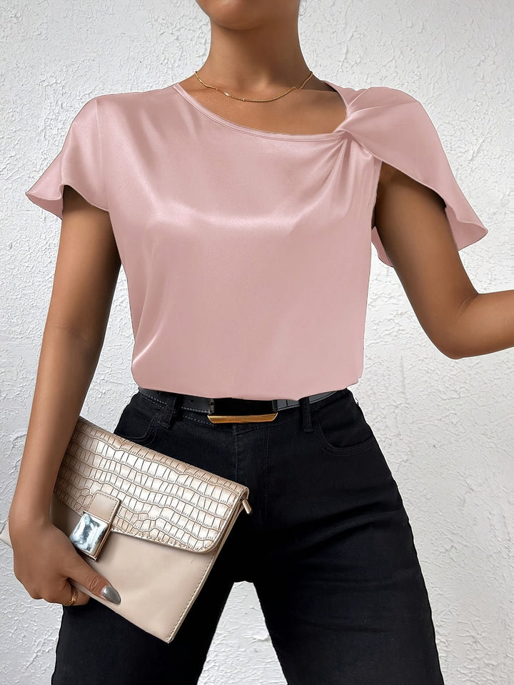 LEASA - BLUSA CON ACENTO MODERNO EN EL HOMBRO