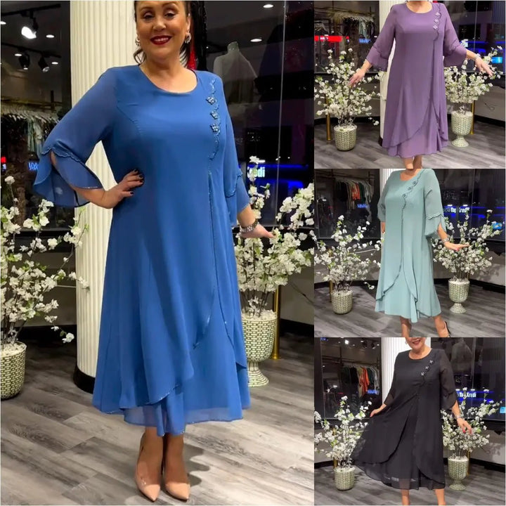 LAFRIZA - VESTIDO DE CHIFÓN FLUIDO BREEZE