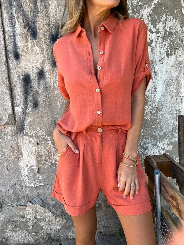FREDA - CONJUNTO DE LINO AIREADO