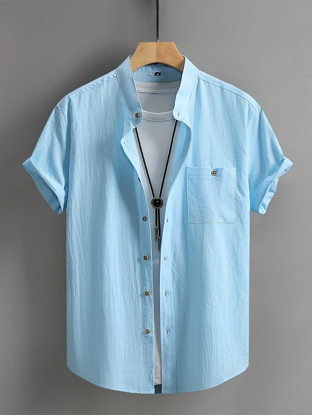 MARCO - CAMISA CLÁSICA DE ALGODÓN CON BOLSILLO