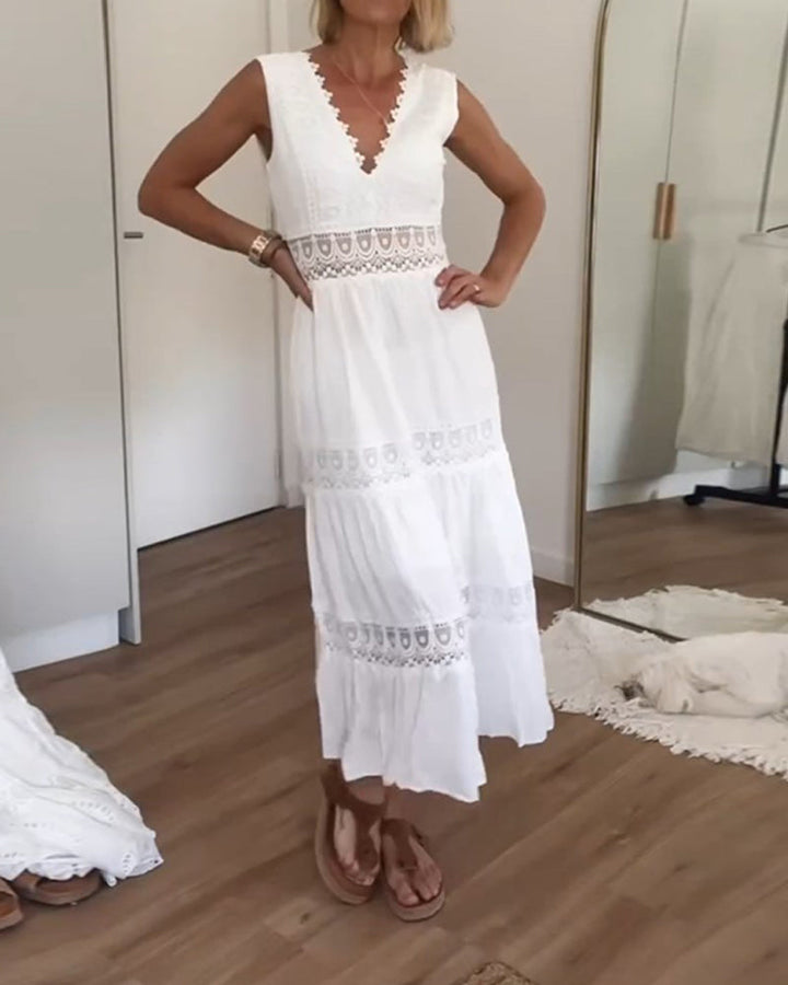 Clover - VENTA DE VESTIDO DE ENCAJE BLANCO